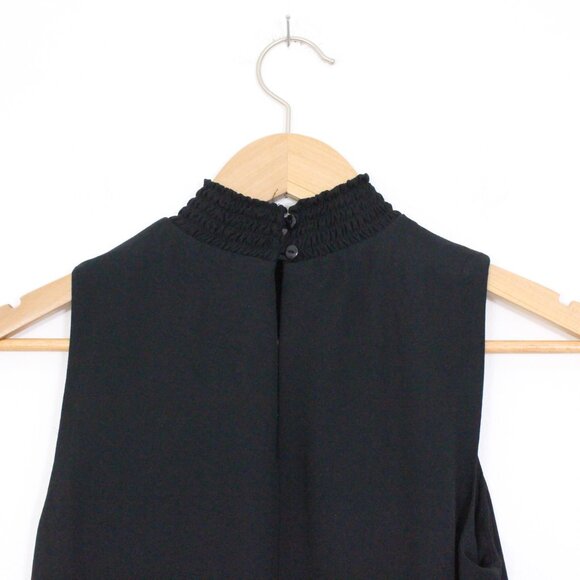 *Pink Rose Black Turtleneck Sleeveless Shift Dress - Picture 6 of 7